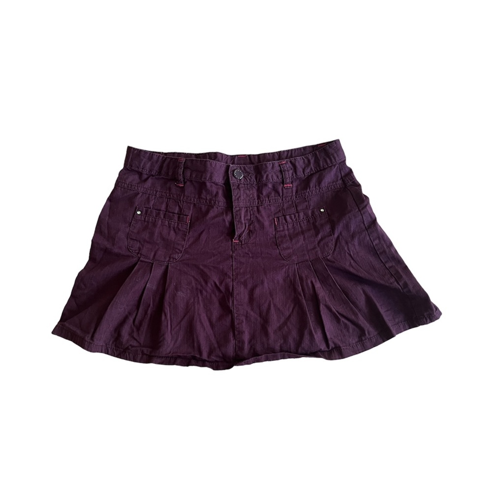 sold pretty wine purple mini skirt | fadedglory